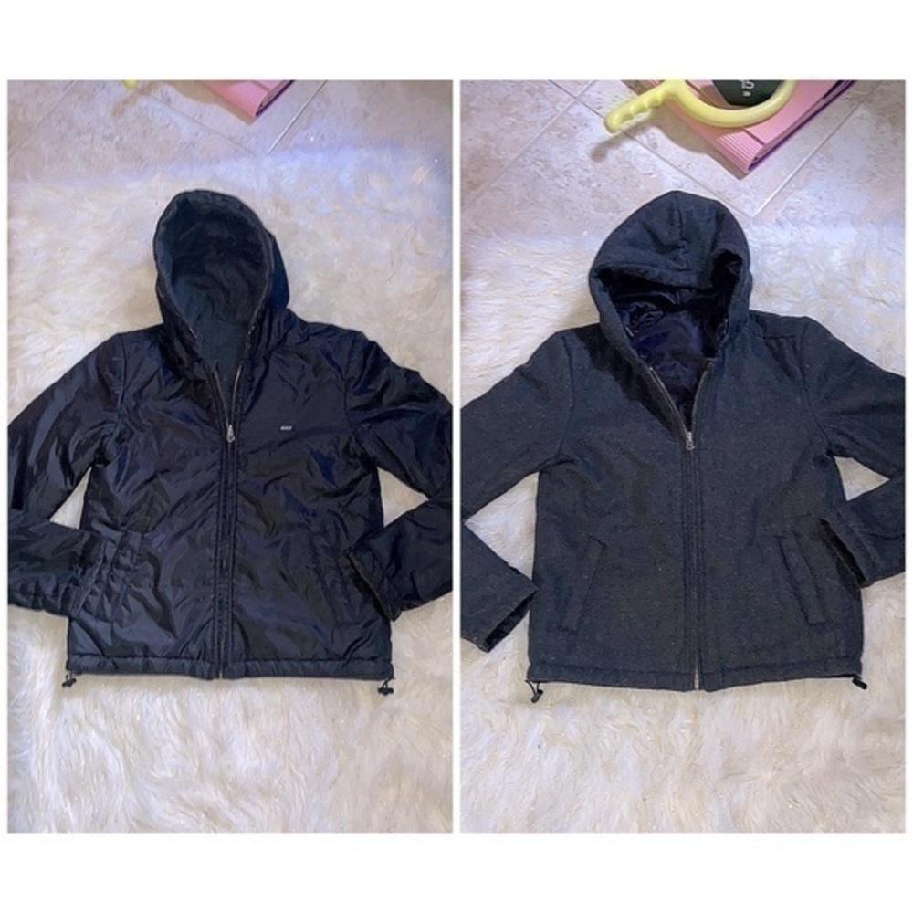 RVCA || Reversible Waterproof/Wool Coat 😎 {Black}